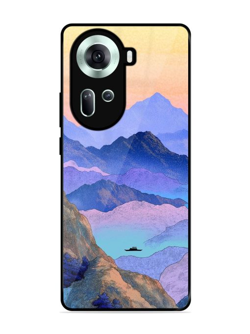 Mountain Mist Glossy Soft Edge Case for Oppo Reno 11 (5G) Chachhi