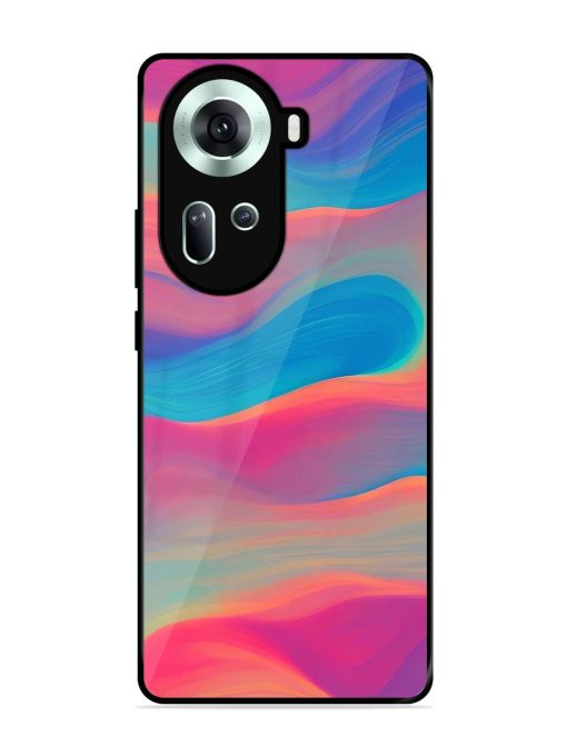 Wavy Wonder Glossy Soft Edge Case for Oppo Reno 11 (5G)