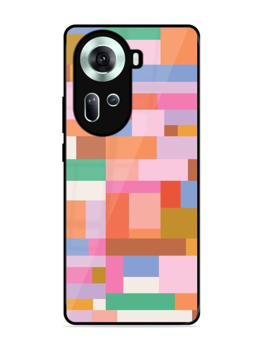 Colorful Chaos Glossy Soft Edge Case for Oppo Reno 11 (5G) Chachhi