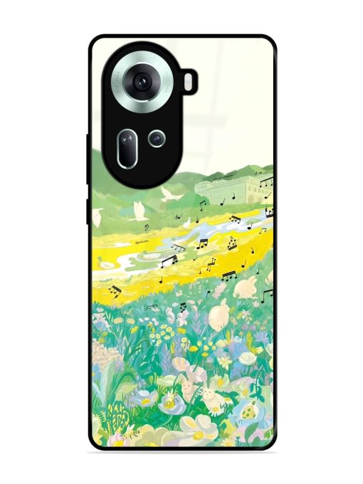 Melody In Bloom Glossy Soft Edge Case for Oppo Reno 11 (5G)