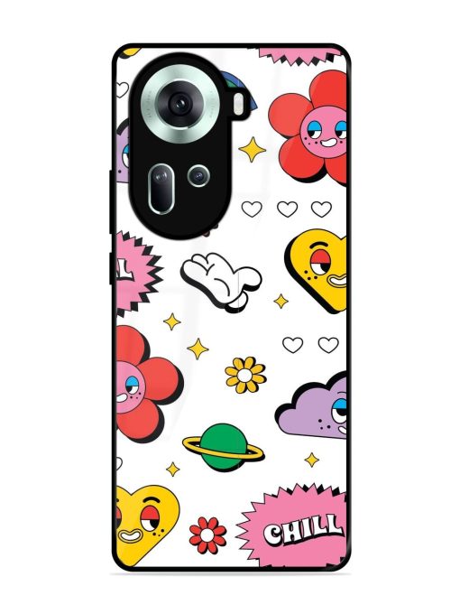 Whimsical Wonderland Glossy Soft Edge Case for Oppo Reno 11 (5G)