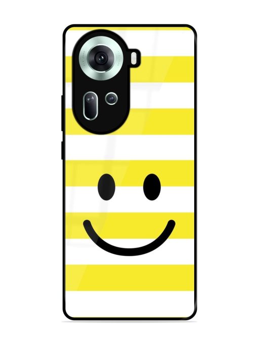 Smiling Stripes Glossy Soft Edge Case for Oppo Reno 11 (5G)