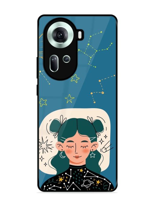 Cosmic Daydreamer Glossy Soft Edge Case for Oppo Reno 11 (5G) Chachhi