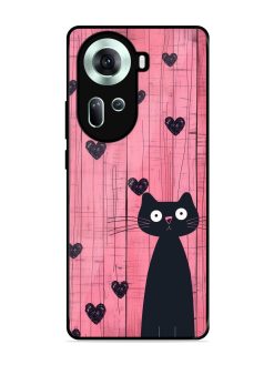 Feline Valentine'S Day Glossy Soft Edge Case for Oppo Reno 11 (5G)