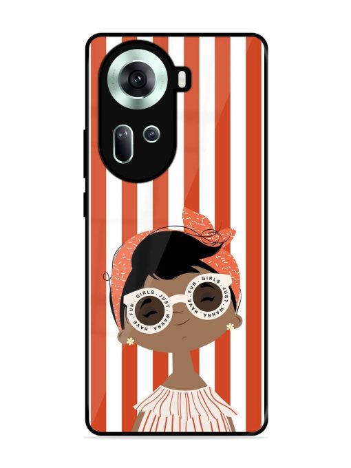 Girls Just Wanna Have Fun Glossy Soft Edge Case for Oppo Reno 11 (5G) Chachhi