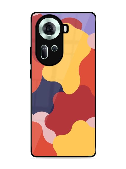 Gooey Color Chaos Glossy Soft Edge Case for Oppo Reno 11 (5G)