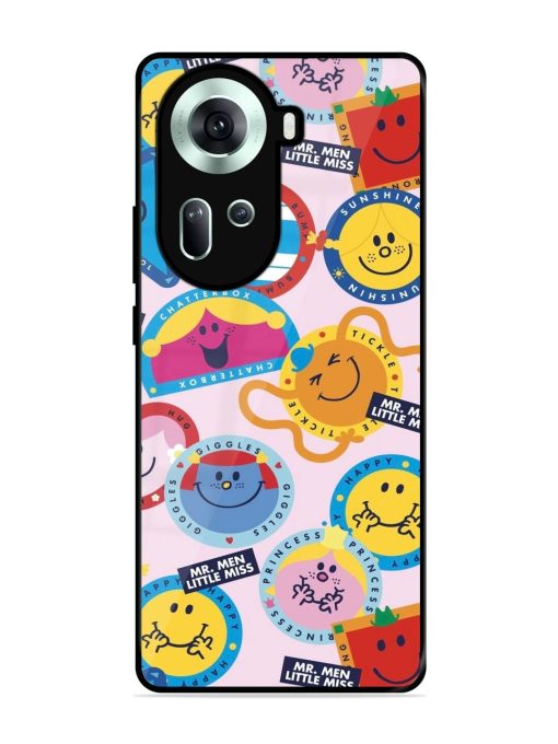 Whimsical Mr. Men & Little Miss Glossy Soft Edge Case for Oppo Reno 11 (5G) Chachhi