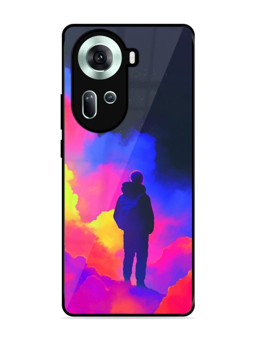 Cosmic Wanderer Glossy Soft Edge Case for Oppo Reno 11 (5G) Chachhi