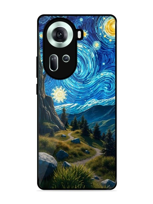 Starry Night In The Shire Glossy Soft Edge Case for Oppo Reno 11 (5G) Chachhi