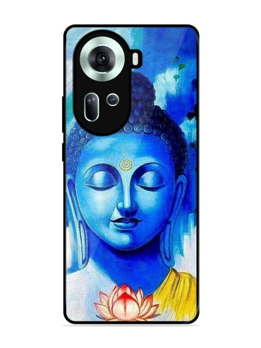 Serene Buddha With Lotus Glossy Soft Edge Case for Oppo Reno 11 (5G)