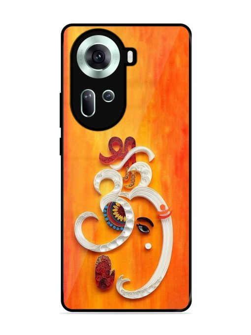 Ganesha In Quilling Art Glossy Soft Edge Case for Oppo Reno 11 (5G) Chachhi