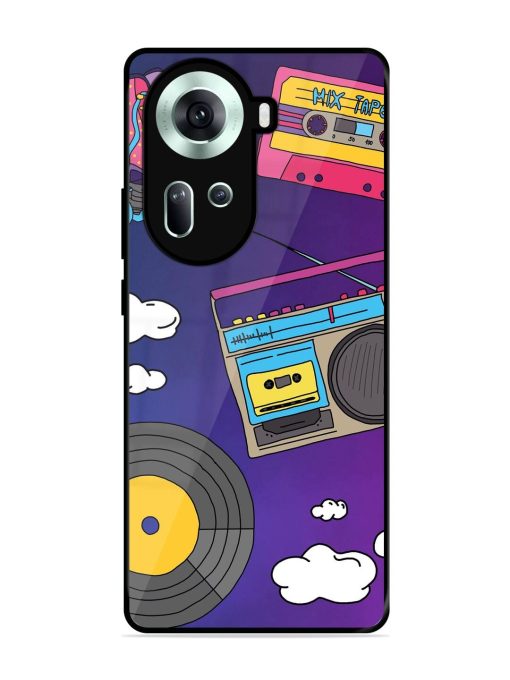 Retro Vibes Glossy Soft Edge Case for Oppo Reno 11 (5G)