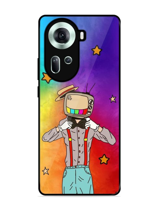 Tv Personality Glossy Soft Edge Case for Oppo Reno 11 (5G)