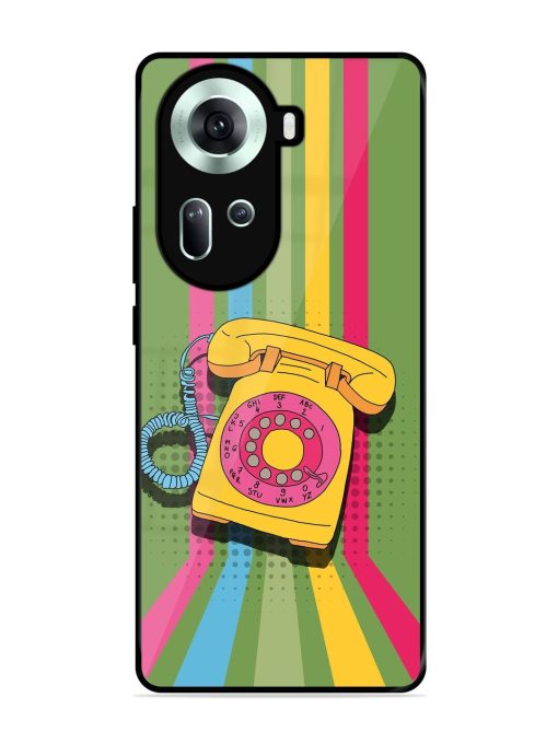 Retro Dialer Glossy Soft Edge Case for Oppo Reno 11 (5G)