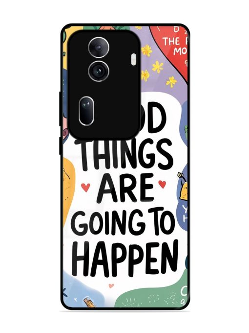 Uplifting Scribbles Glossy Soft Edge Case for Oppo Reno 11 Pro (5G) Chachhi