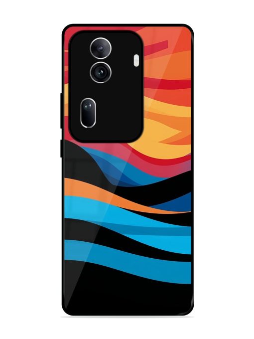 Blazing Currents Glossy Soft Edge Case for Oppo Reno 11 Pro (5G) Chachhi