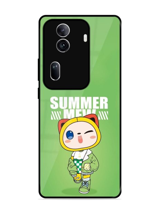 Purrfect Summer Glossy Soft Edge Case for Oppo Reno 11 Pro (5G) Chachhi