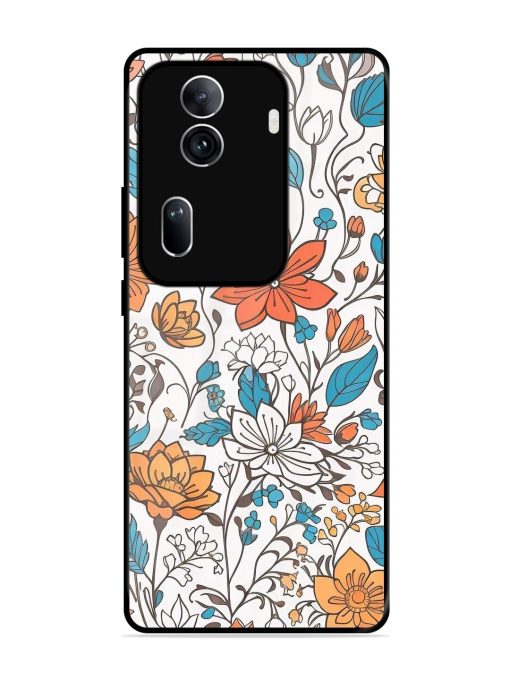 Floral Symphony Glossy Soft Edge Case for Oppo Reno 11 Pro (5G)
