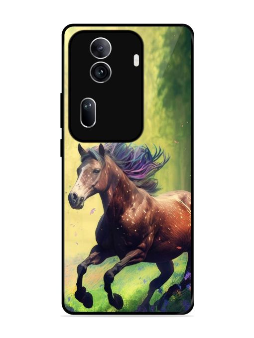 Enchanted Gallop Glossy Soft Edge Case for Oppo Reno 11 Pro (5G) Chachhi