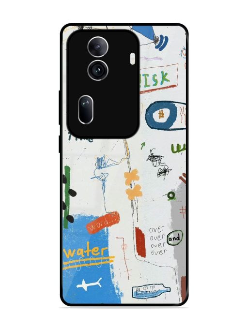 Mind Map Madness Glossy Soft Edge Case for Oppo Reno 11 Pro (5G) Chachhi