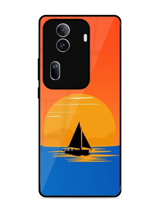 Sunset Sail Glossy Soft Edge Case for Oppo Reno 11 Pro (5G) Chachhi