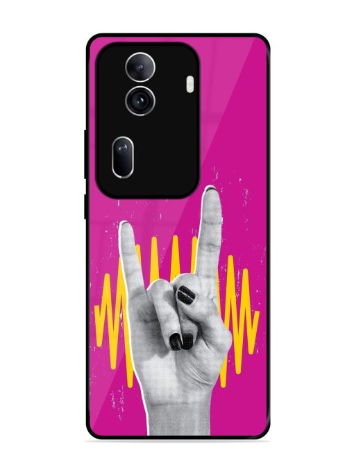 Rock Hand Glossy Soft Edge Case for Oppo Reno 11 Pro (5G)