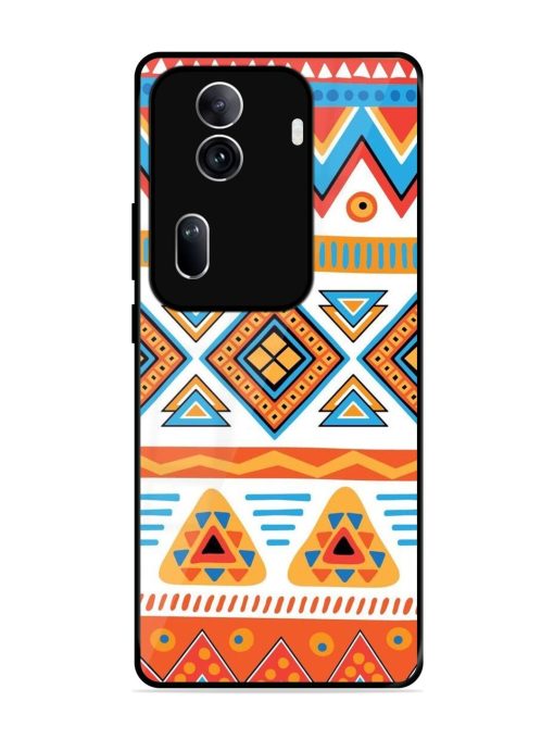 Vibrant Tribal Pattern Glossy Soft Edge Case for Oppo Reno 11 Pro (5G)