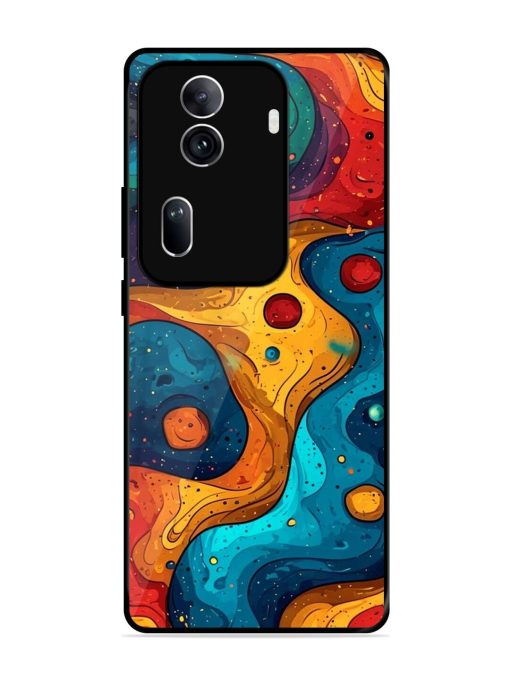 Cosmic Swirl Glossy Soft Edge Case for Oppo Reno 11 Pro (5G)