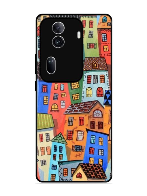 Rainbow House Glossy Soft Edge Case for Oppo Reno 11 Pro (5G) Chachhi