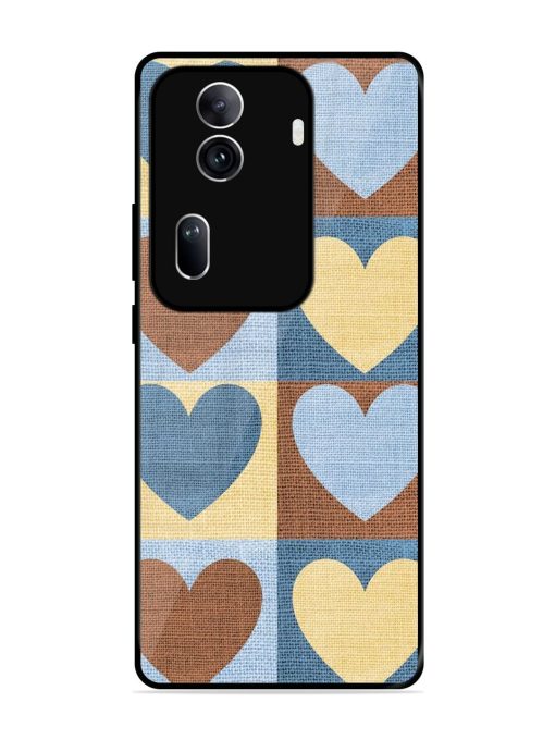 Hearts On Canvas Glossy Soft Edge Case for Oppo Reno 11 Pro (5G) Chachhi