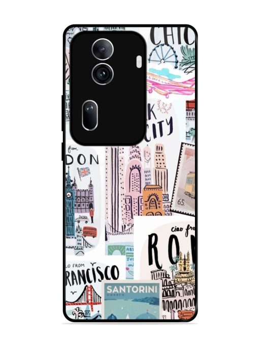 Travelogue Glossy Soft Edge Case for Oppo Reno 11 Pro (5G) Chachhi