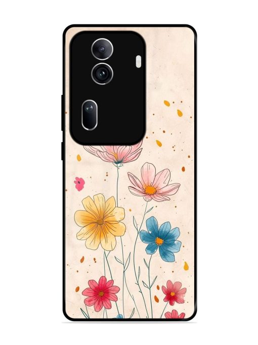 Delicate Bloom Glossy Soft Edge Case for Oppo Reno 11 Pro (5G) Chachhi