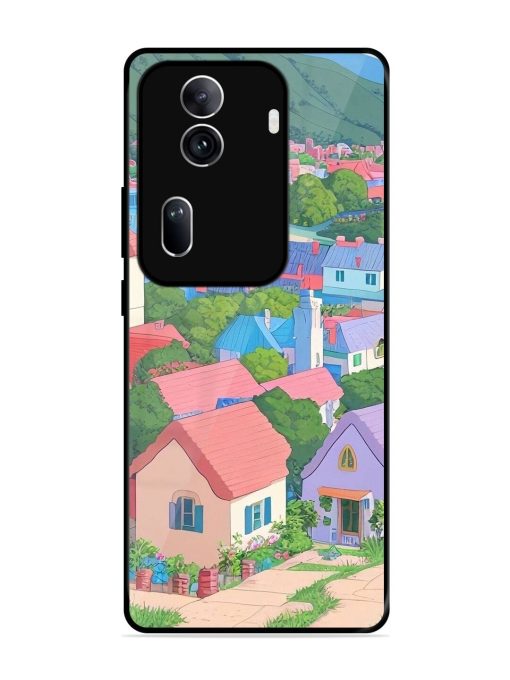 Pastel Paradise Glossy Soft Edge Case for Oppo Reno 11 Pro (5G) Chachhi