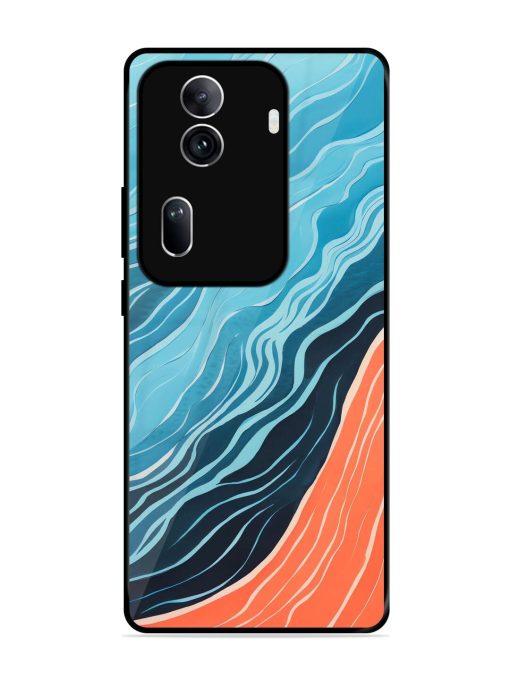 Oceanic Divide Glossy Soft Edge Case for Oppo Reno 11 Pro (5G) Chachhi