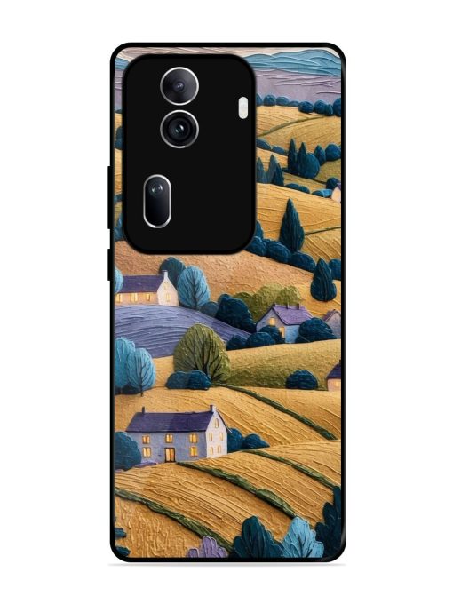 Rolling Hilltop Haven Glossy Soft Edge Case for Oppo Reno 11 Pro (5G) Chachhi