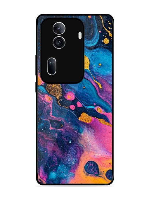 Cosmic Swirl Glossy Soft Edge Case for Oppo Reno 11 Pro (5G) Chachhi