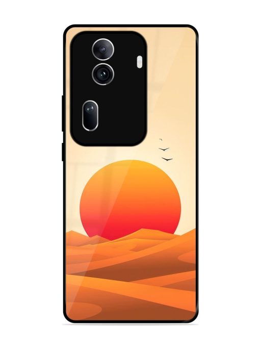 Desert Sunset Glossy Soft Edge Case for Oppo Reno 11 Pro (5G) Chachhi