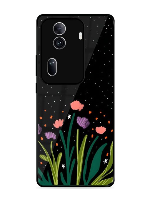 Midnight Bloom Glossy Soft Edge Case for Oppo Reno 11 Pro (5G) Chachhi