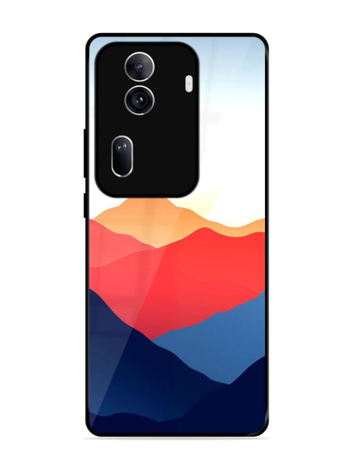 Sunset Peaks Glossy Soft Edge Case for Oppo Reno 11 Pro (5G) Chachhi