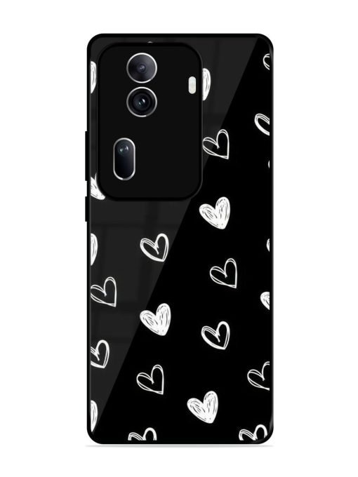 Scattered Hearts Glossy Soft Edge Case for Oppo Reno 11 Pro (5G)