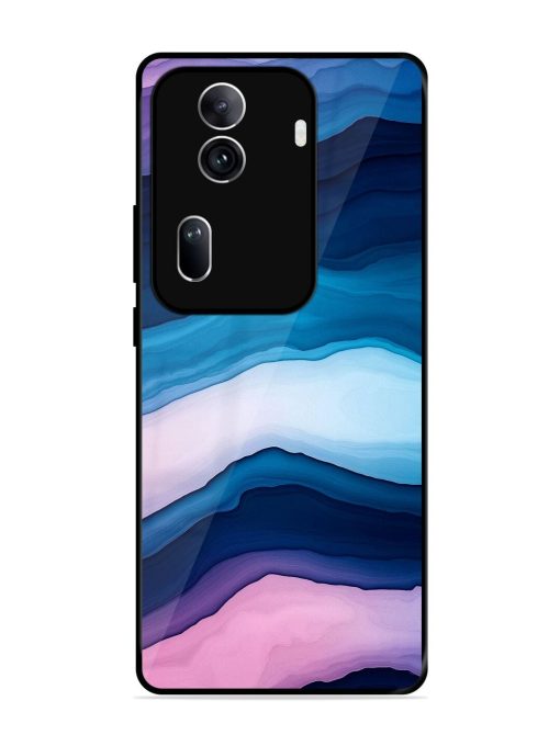 Oceanic Layers Glossy Soft Edge Case for Oppo Reno 11 Pro (5G)