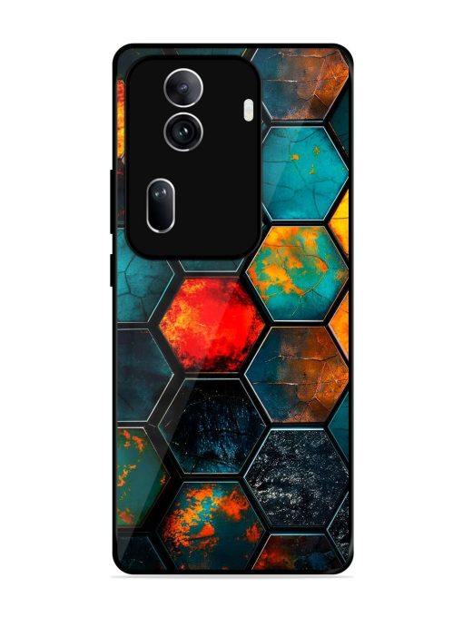 Hexagon Hive Glossy Soft Edge Case for Oppo Reno 11 Pro (5G)