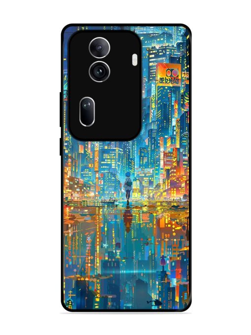 Neon Metropolis Glossy Soft Edge Case for Oppo Reno 11 Pro (5G)