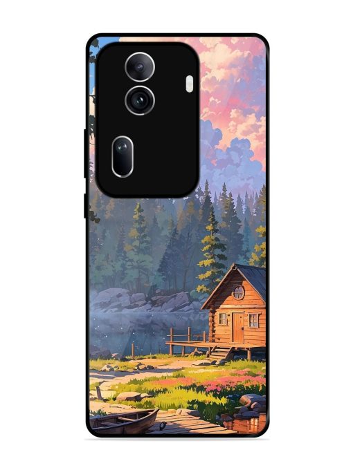 Lakeside Serenity Glossy Soft Edge Case for Oppo Reno 11 Pro (5G) Chachhi