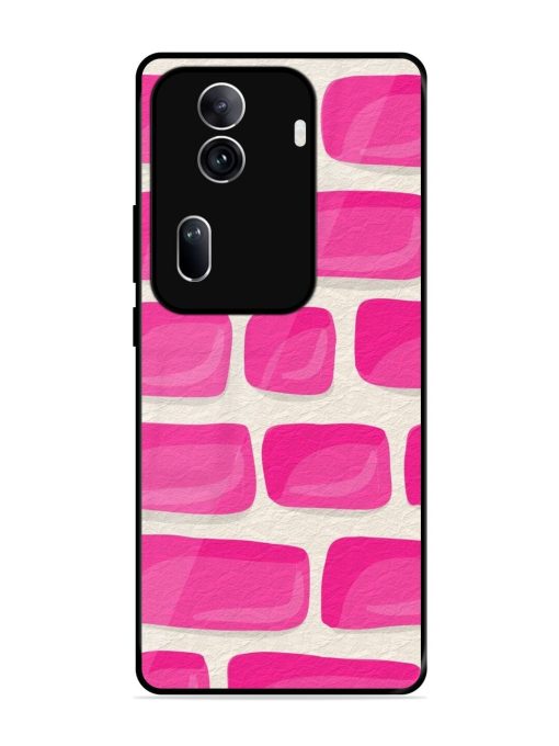 Pink Brick Wall Glossy Soft Edge Case for Oppo Reno 11 Pro (5G) Chachhi