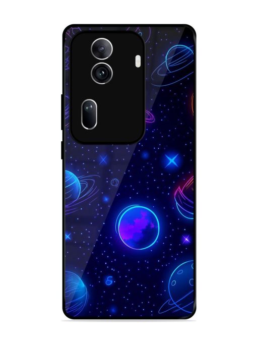 Neon Cosmos Glossy Soft Edge Case for Oppo Reno 11 Pro (5G) Chachhi