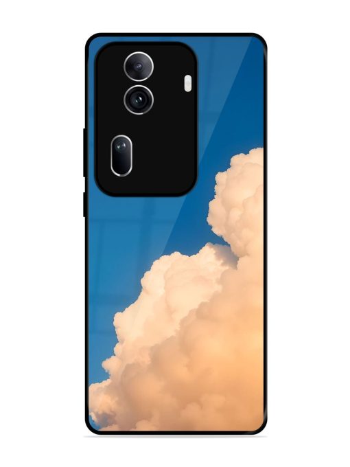 Golden Cloudscape Glossy Soft Edge Case for Oppo Reno 11 Pro (5G) Chachhi