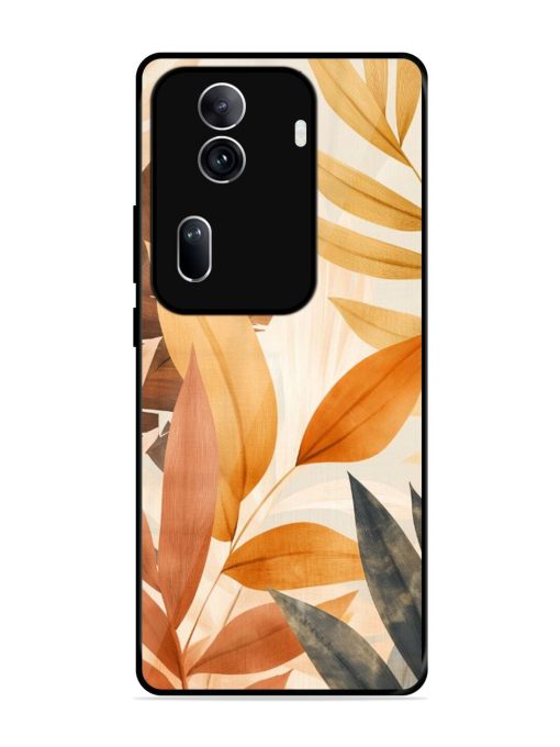 Earthy Elegance Glossy Soft Edge Case for Oppo Reno 11 Pro (5G)