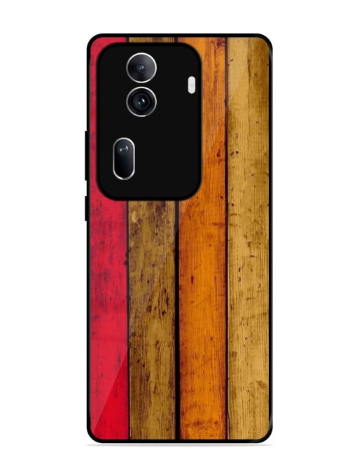 Colorful Woodgrain Glossy Soft Edge Case for Oppo Reno 11 Pro (5G) Chachhi