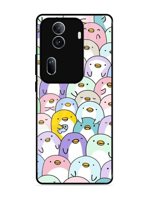 Penguin Party Glossy Soft Edge Case for Oppo Reno 11 Pro (5G)